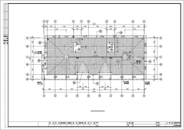 六层商住楼设计施工CAD布置图-图一