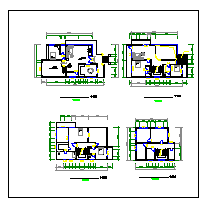 某农村四层私人别墅建筑设计cad施工图纸-图二