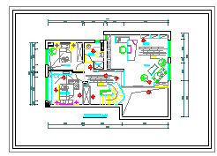 某三层现代别墅装修全套cad设计施工图纸-图二