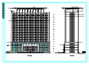 某十六层框架剪力墙结构办公楼建筑施工图纸-图二