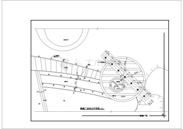 雕塑、休闲、城市广场CAD建筑设计施工图-图二