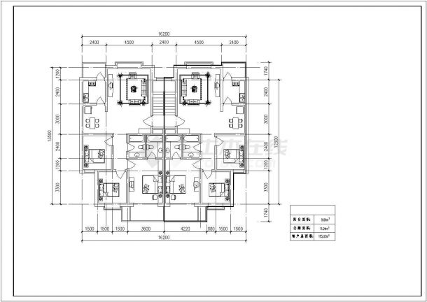 南京市某新建居住区60-140平米左右的平面户型设计CAD图纸（20张）-图二