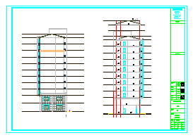 某小区11层框剪结构商住楼建筑cad施工图纸-图二