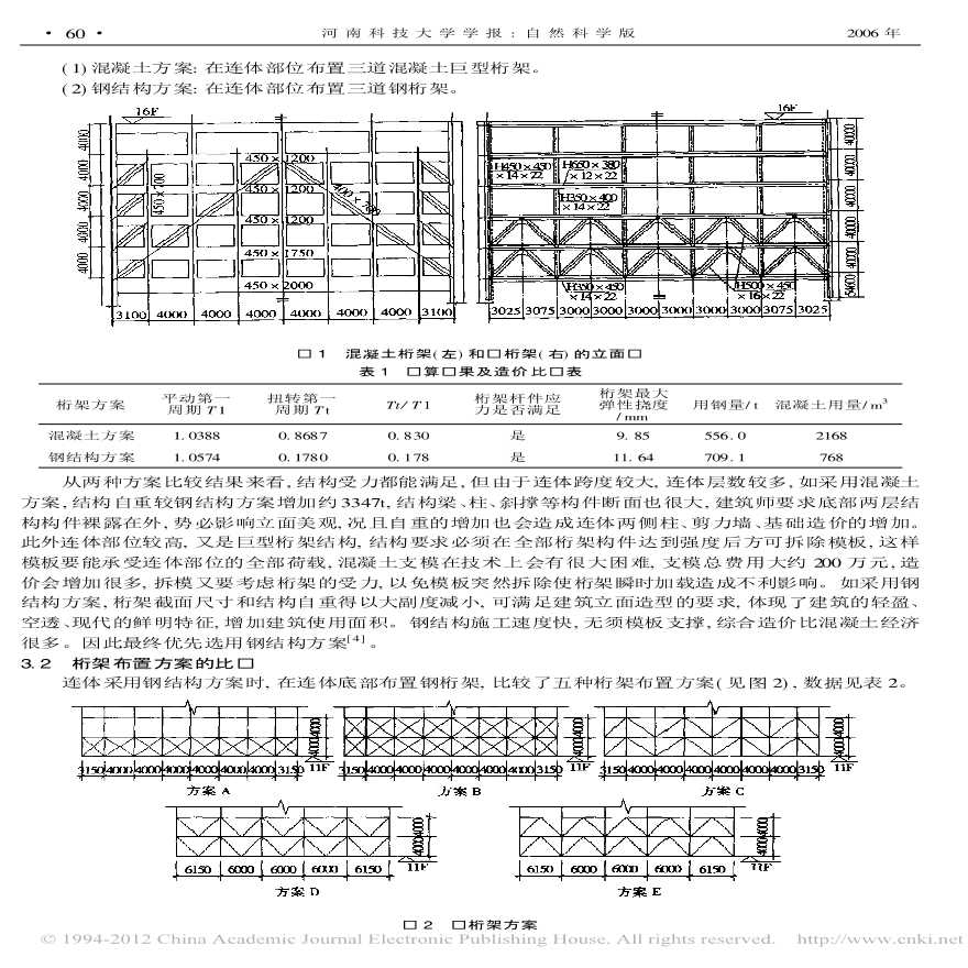 带连体的高层综合办公楼的连体结构设计-图二