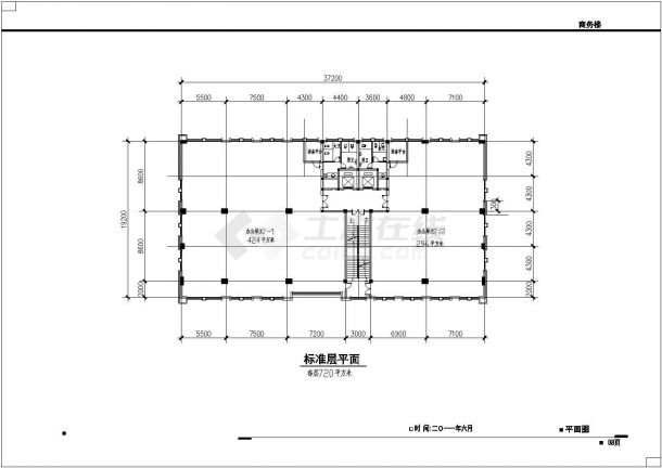 [舟山]某商务大厦规划设计方案图纸（含效果图）-图一