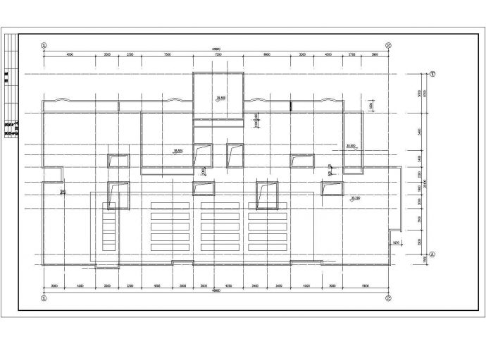 8100平米11层框架结构商住楼全套建筑设计CAD图纸（1-2层商用）_图1
