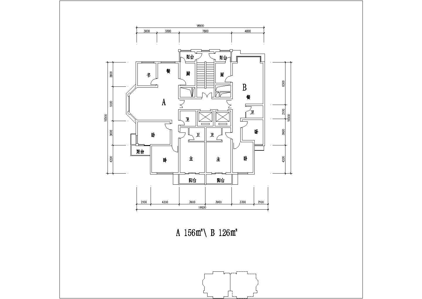 塔式高层办公楼全套施工设计cad图纸（含效果图）