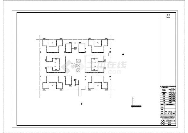 两山景苑廉租房工程（商业楼、地下车库、住宅楼）结构设计图（框架、框支剪力墙、剪力墙结构）-图二