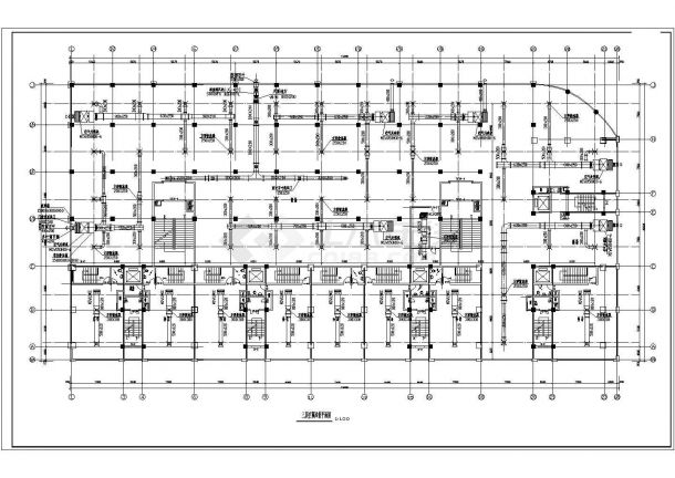 某物资经销公司20000平方米商住楼空调采暖设计cad全套施工图（含设计说明）-图二