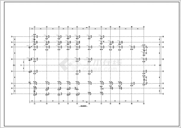 某现浇钢筋混凝土框架剪力墙结构报告厅（地上2层，局部3层）设计cad全套结构施工图（含设计说明）-图一