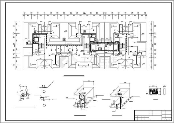 某9层商住楼给排水设计cad施工图（含设计说明）-图二