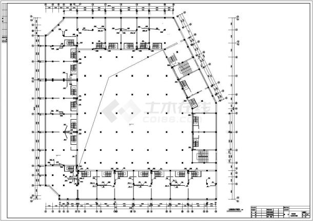 某6层13174平方米商住楼给排水设计cad施工图（含设计说明,25张图）-图一