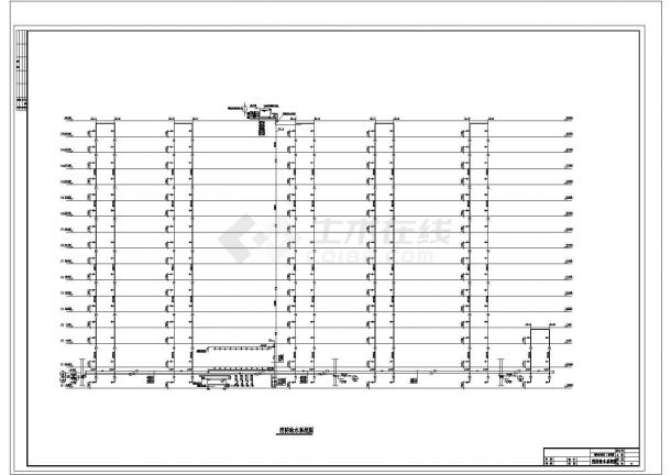 某15层5单元2.5万平米村民区商住楼给排水设计cad施工图（含设计说明）-图一