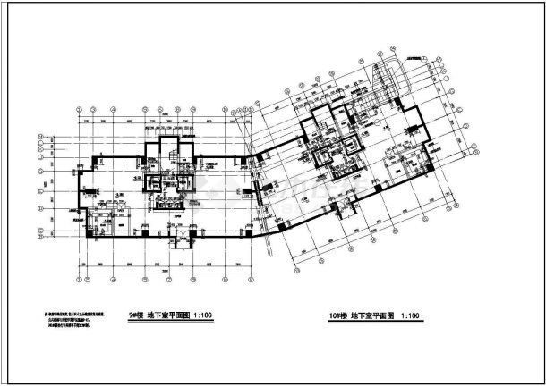 盘锦市老城区多层住宅标准层平面CAD图纸-图二