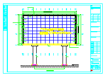 双立柱LED显示屏钢结构设计cad施工图纸-图二