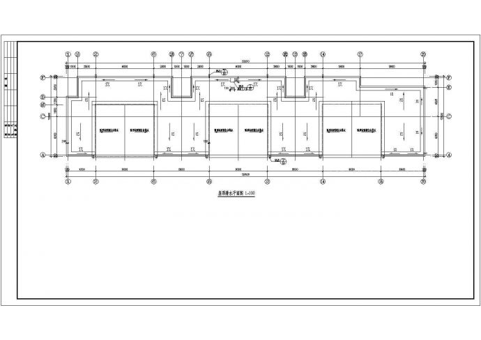 底商住宅楼全套建筑施工设计cad图纸(含各层平面图)_图1