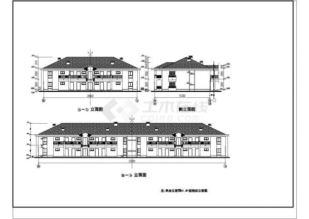 【南通】某精品欧式酒店式公寓楼全套建筑施工设计cad图-图二