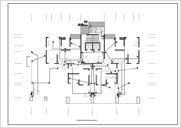 陕西某高层住宅电气施工cad图,含电气设计说明-图二