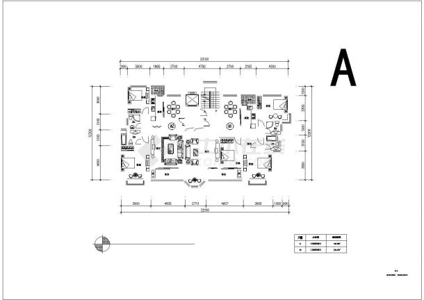 无锡市某新建小区98-208平米左右的平面户型筑CAD设计图纸（9张）-图一