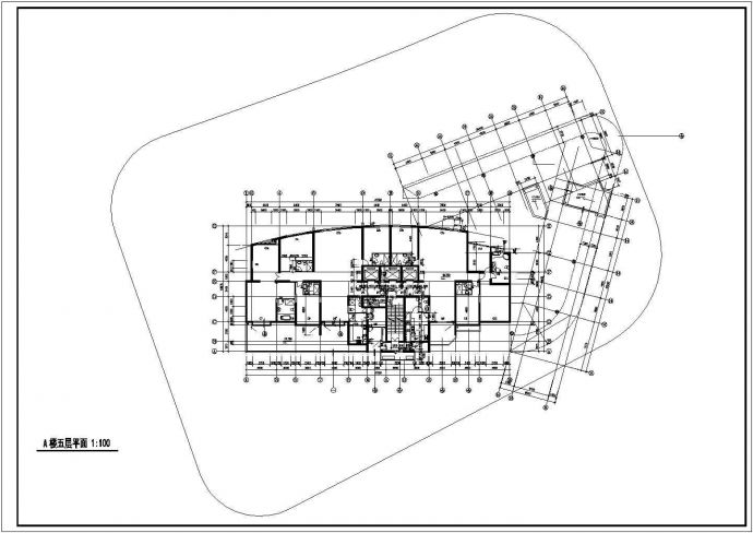 某小区3万平米左右39层剪力墙结构住宅楼全套平立剖面设计CAD图纸_图1