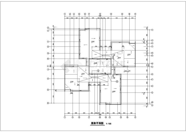 上海某小区2.1万平米20层框架结构住宅楼全套平面设计CAD图纸-图一