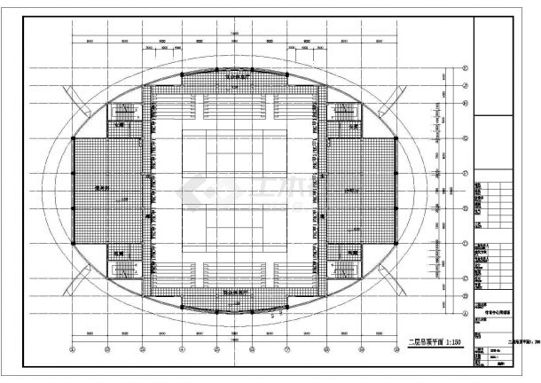 [河南]某市网球综合训练馆建筑、结构施工设计全套图-图二