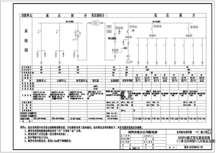 某箱式变压器CAD设计详细图纸_图1