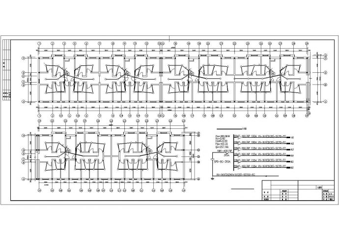 某小区住宅楼CAD详细构造设计弱电图_图1
