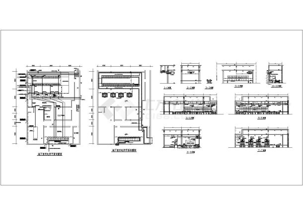 某采用干变变电所CAD全套设计平面图-图一