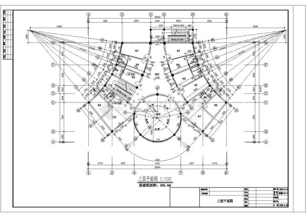 [湖南]某小区多层框架结构商务会所建筑施工图-图二