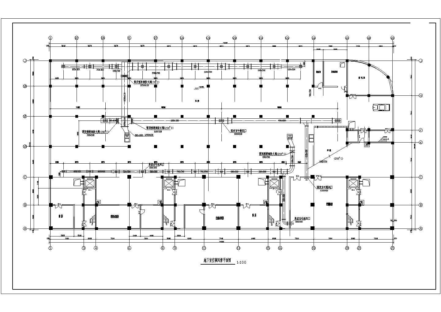空调设计_某2万平米地上十六层商住楼空调采暖CAD图