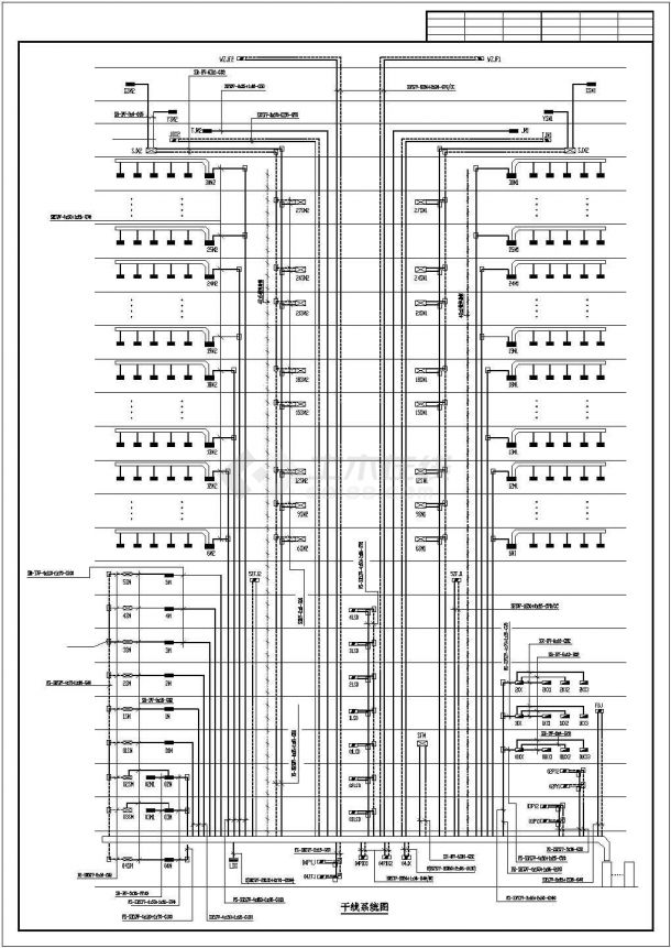 某高层住宅电气系统CAD图纸设计方案-图二