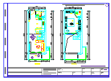 37平方复式公寓装饰设计cad施工图纸-图一
