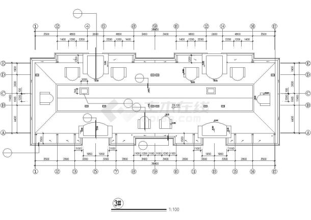 芜湖市某现代化小区9+1层框混结构住宅楼建筑设计CAD图纸-图一