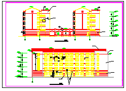 某地区学生宿舍建筑设计CAD施工图_图1