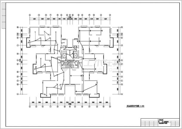 某地上三十层剪力墙结构住宅电气设计图（二级负荷）-图一
