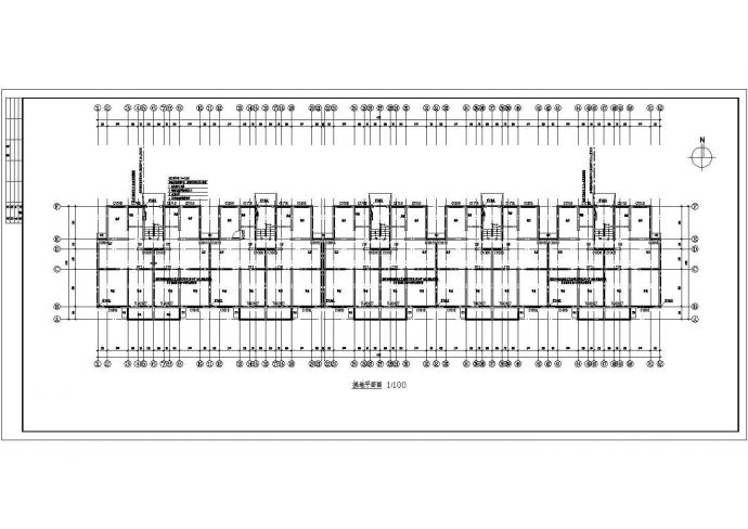 某五层住宅强弱电CAD全套设计详细平面图_图1