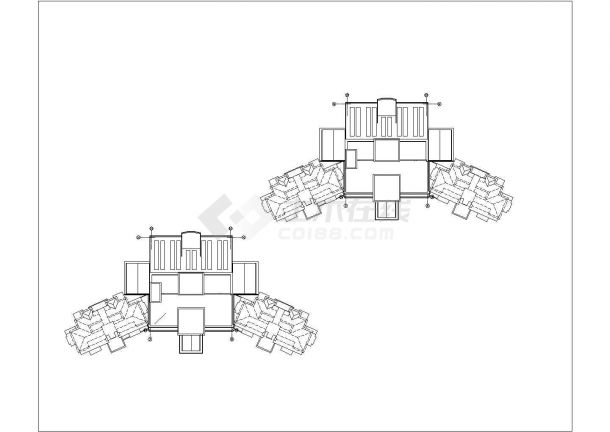 金桥S4地块公寓会所外立面装修设计cad全套施工图（甲级院设计）-图二