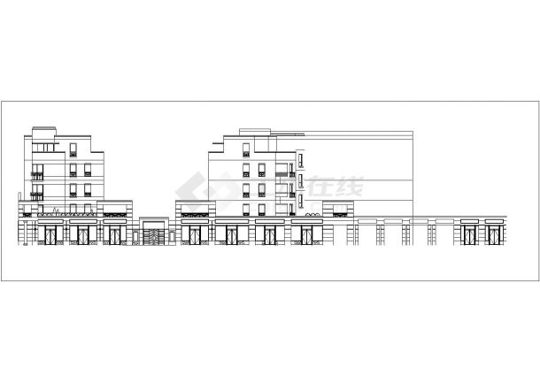 某多层框架结构豪华会所设计cad全套建施图（含高清效果图）-图一