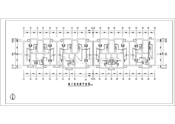 某五层住宅楼电气CAD设计大样施工图-图一