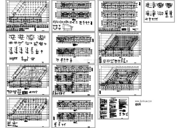 某小高层短肢剪力墙结构住宅楼设计cad全套结构施工图（含设计说明）-图二