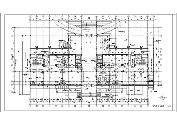 医院设计_某十六层医院建筑施工CAD图-图一