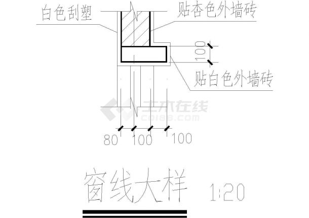 某高层住宅小区大样设计施工方案CAD图纸-图二