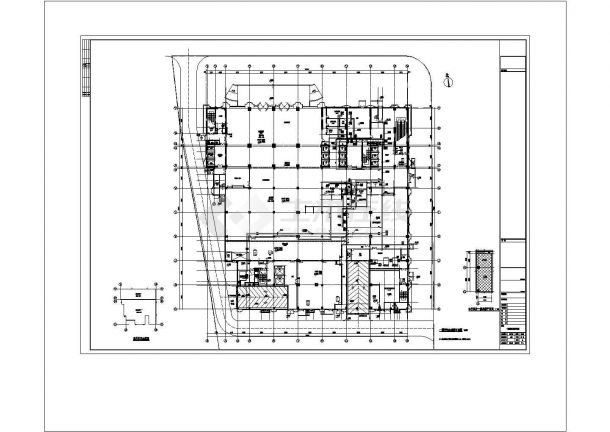 某国际大酒店暖通空调设计施工方案CAD图纸-图二