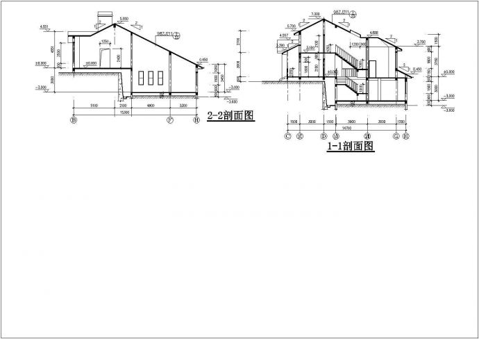 某中世纪欧洲风格别墅建筑设计施工方案CAD图纸_图1