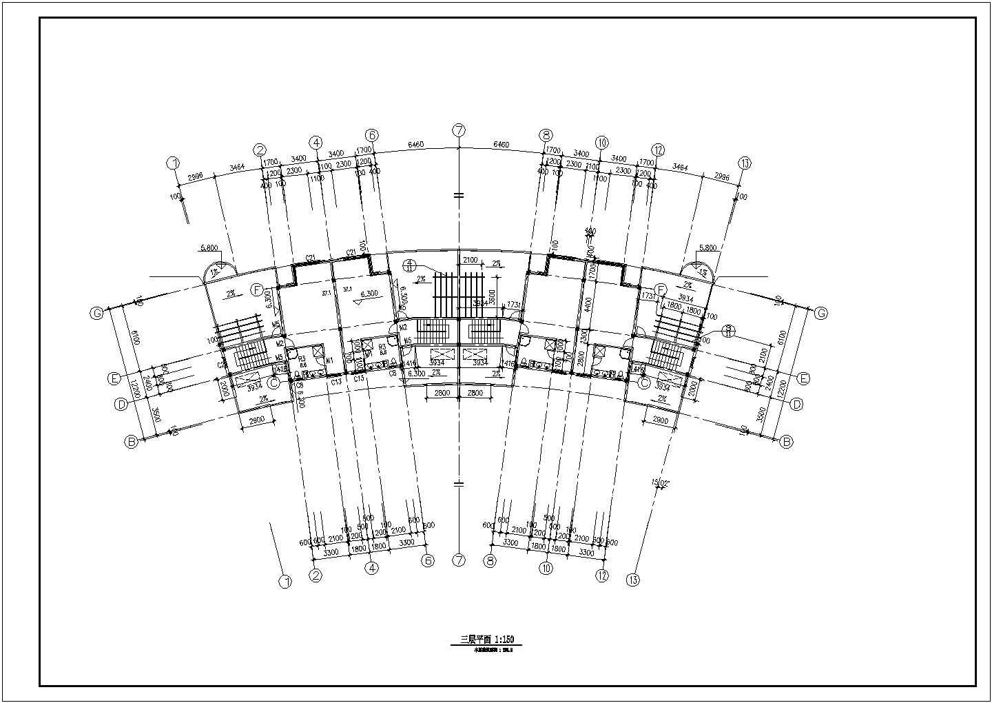 某地中海风格别墅设计施工方案CAD图纸