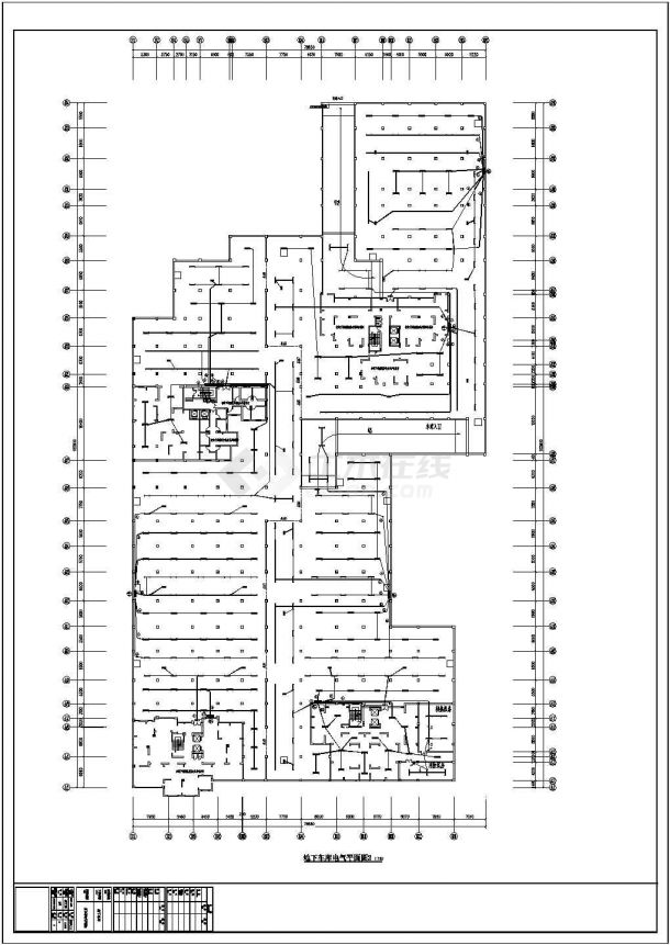 [日照]某小区地下车库建筑结构水暖电施工设计全套图-图二