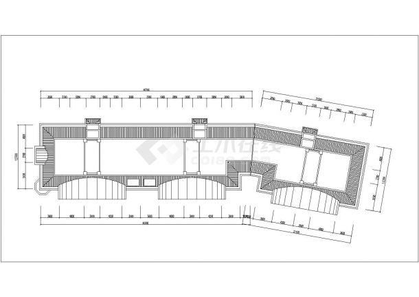 某小区4700平米左右6层砖混结构住宅楼平立剖面设计CAD图纸-图一