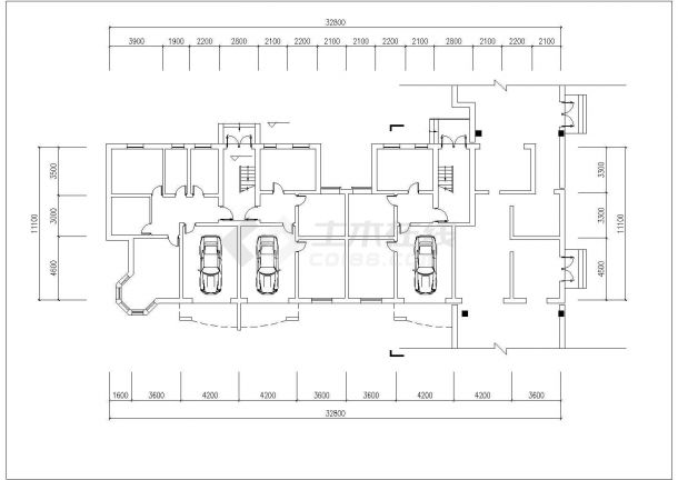 2520平米7层砖混结构住宅楼建筑设计CAD图纸（含阁楼和车库层）-图一