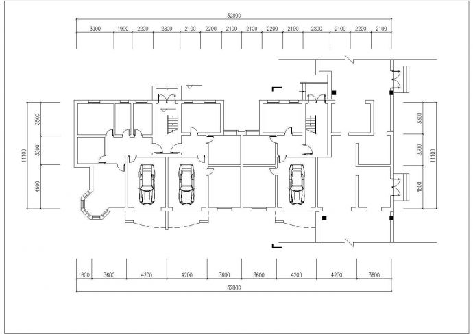 2520平米7层砖混结构住宅楼建筑设计CAD图纸（含阁楼和车库层）_图1